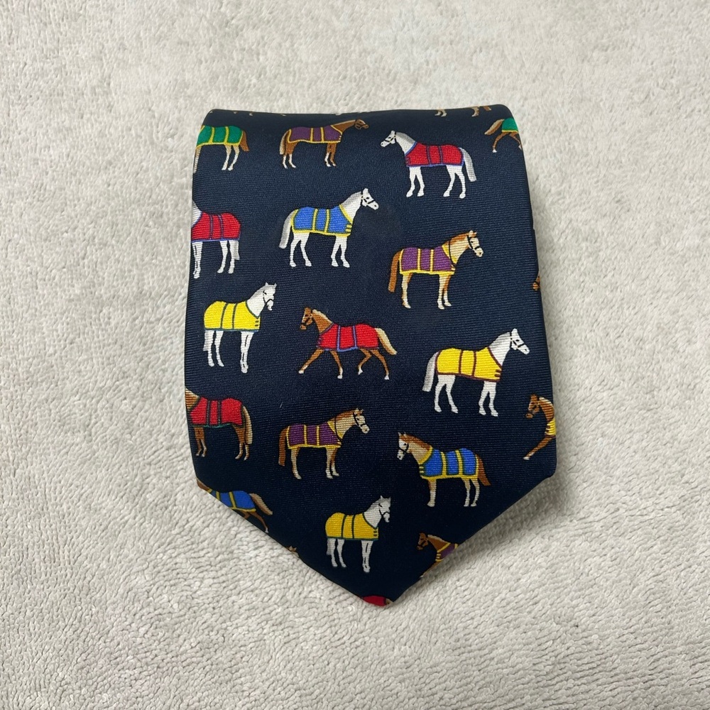Allyn Silk Horse Blanket Tie - Picture 3 of 3